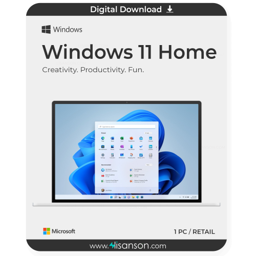 Clé de licence Microsoft Windows 11 Home Retail la moins chère 32Bit et 64Bit OS adaptée