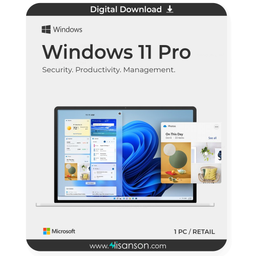 Achetez Microsoft Windows 11 Pro Key 64 Bit & 32 Bit Compatible Retail Key maintenant au meilleur prix !